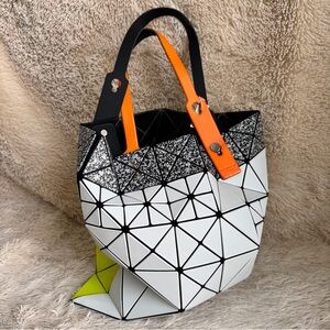 Issey Miyake Limited Edition Pixel Geometric Tote Bag- one bag with two styles